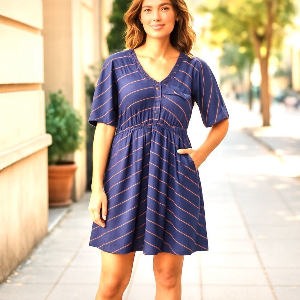 Arbor Striped Mini Dress sz Large